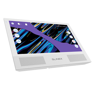 картинка Slinex Sonik-10  цвет белый. 10" AHD Домофон с сенсорным экраном, динамиками и сменными панелями от компании Intant